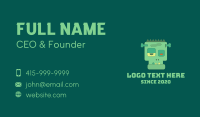 Spooky Frankenstein Head Business Card