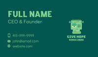 Spooky Frankenstein Head Business Card