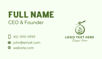 Green Christmas Ornament  Business Card