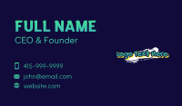 Graffiti Paint Wordmark Business Card Design