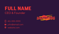 Graffiti Art Business Card example 1