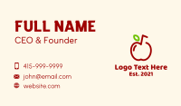 Apple Fruit Juice Business Card Design