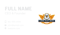 Eagle Wings Gaming Mascot Business Card Design