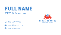 Fire Car Wash Business Card