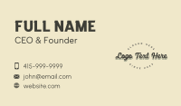 Hip Business Card example 4