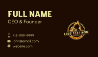 Excavator Machinery Contractor Business Card