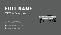 Cool Paint Splash Graffiti Business Card Design