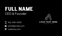 Business Company Letter A Business Card Design