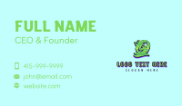 Green Graffiti Art Number 0 Business Card