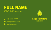 Eco Friendly Leaves Lightbulb Business Card Design