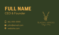 Gold Geometric Antelope Business Card Image Preview