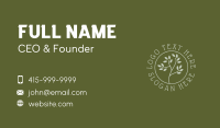 Vegan Leaf Garden Business Card