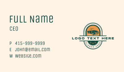 Auto Transport Vehicle Business Card