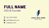 Blue Lightning Duo Business Card