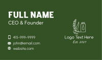 White Oil Extract Business Card