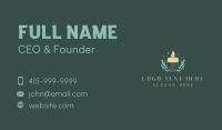 Wellness Candle Spa Business Card Design