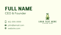 Avocado Coffee Shop Business Card