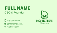 Green Eco Home Business Card Design