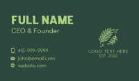 Organic Leaf Garden  Business Card