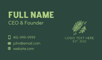 Organic Leaf Garden  Business Card Design