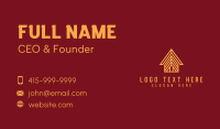 Golden Real Estate House Business Card Design