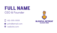 Raised Fist Speech Bubble Business Card