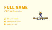 Jackal Businessman Mascot Business Card