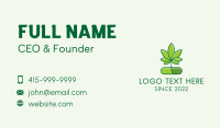Marijuana Medical Pill  Business Card