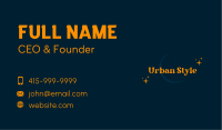 Moon Sparkle Wordmark Business Card