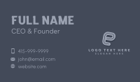 Curved Business Card example 2