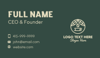 Organic Coffee Badge Business Card Design