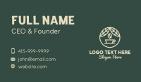 Organic Coffee Badge Business Card