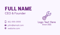 Gradient Wrench Coupon Business Card Design