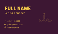 Feminine Gold Salon Business Card