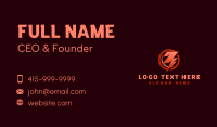 Electric Thunderbolt Power Business Card