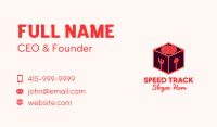 Sushi Restaurant Cube Business Card