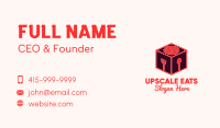 Sushi Restaurant Cube Business Card Image Preview