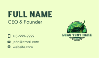 Field Lawn Mower Maintenance Business Card