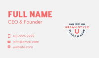 Creative Freestyle Letter Business Card Design