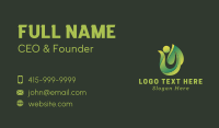 3D Leaf Landscaping Business Card Design