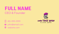 Cool Punk Rock Skull Business Card