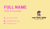 Cool Punk Rock Skull Business Card Design