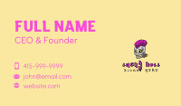 Cool Punk Rock Skull Business Card Image Preview