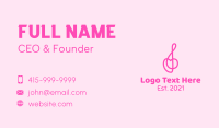 Treble Clef Business Card example 3