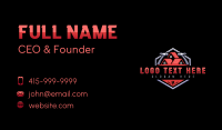 Hammer Roof Carpentry Business Card Design