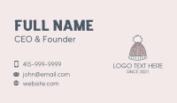 Knit Winter Hat Business Card Design