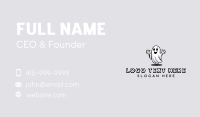 Smiling Scary Ghost Business Card