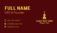 Yellow Violin Music Business Card Design