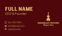 Yellow Violin Music Business Card