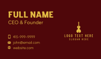 Yellow Violin Music Business Card